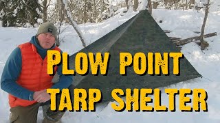 Plow point tarp shelter  In The Wild With Chris [upl. by Neetsyrk]