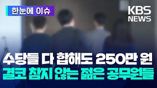 한눈에 이슈 각종 수당 다 합해도 250만 원…결코 참지 않는 젊은 공무원들  KBS 20240327 [upl. by Dercy]