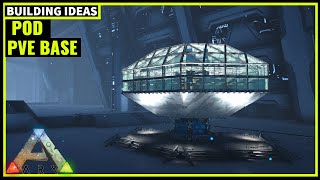 HOW TO BUILD A POD PVE BASE  ARK SURVIVAL [upl. by Engeddi]