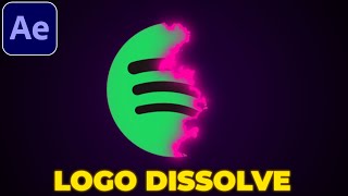 Logo Dissolve Effect Tutorial in After Effects  Logo Animation Tutorial [upl. by Nemlaz]