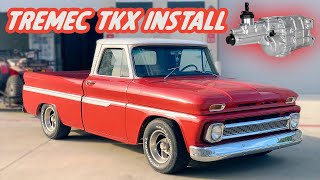 Tremec TKX 5Speed Install in the 1965 C10  Shop Truck Finale [upl. by Rednasxela]