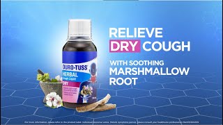 DUROTUSS® Herbal Dry Cough Liquid – Marshmallow Root Extract 15s [upl. by Sifan]