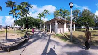 Walking Waikiki Beach and Areas [upl. by Annehsat960]