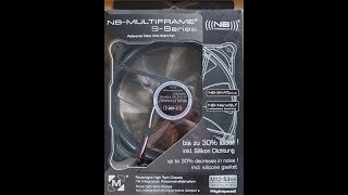 BlackNoise Technologies Noiseblocker NBMultiframe Highspeed SSeries M12S3HS 120 3pin Fan Review [upl. by Mcnamara]