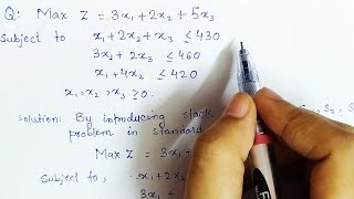 Lec 6 Simplex Method Maximization Problem In Hindi  Solve an example  Operation Research [upl. by Notyalc]