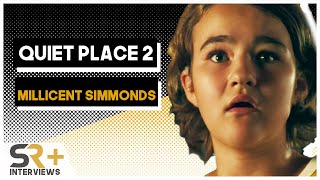 Millicent Simmonds Interview A Quiet Place 2 [upl. by Dnomyar]