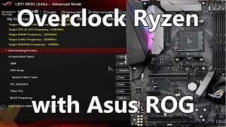 Overclocking Ryzen with an Asus ROG Motherboard BIOS settings overview Pt 1 [upl. by Pepin]