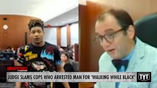 WATCH Judge Calls Out Racist Cops For Walking While Black Arrest [upl. by Latricia]