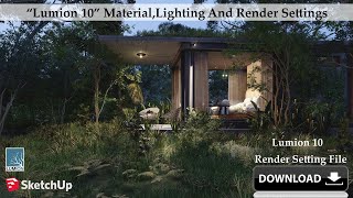 Lumion 10 Render Settings Download Link [upl. by Elleirua]