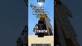 Molino de viento  Create Mod  Minecraft 😶‍🌫️🤑 [upl. by Naitsirk]