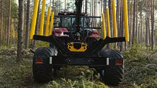 Grue et Remorque autotractée Forestières 500 SMART Country  Avis ★★★★★ [upl. by Proulx]