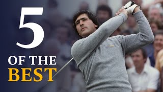 Seve Ballesteros  Five Of The Best Open Shots [upl. by Nolad]