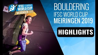 IFSC World Cup Meiringen 2019  Boulder finals highlights [upl. by Gaves62]