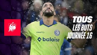 TOUS LES BUTS JOURNEE 16 👀⚽ Moments forts de la Jupiler Pro League 2324 [upl. by Arrais]