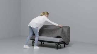 產品示範  LYCKSELE 兩座位梳化床  LYCHSELE Twoseat sofabed Assembly [upl. by Andromada]