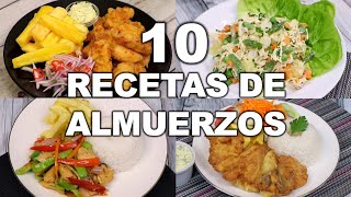 10 ALMUERZOS FÁCILES Y DELICIOSOS  Recetas peruanas  Sabroso [upl. by Maddalena631]