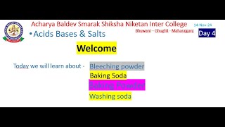 Acids Bases amp Salts  Class 10 Day 4 [upl. by Putscher]