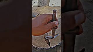 A small knifeTechnical work Traditional craftscreative metalcraftartandcraftmetal satisfying [upl. by Kaz]