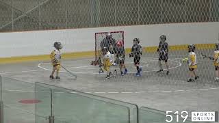 Under 9 Lacrosse  Cambridge Highlanders vs KitchenerWaterloo Kodiaks [upl. by Attiuqihc]