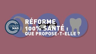 Qu’estce que la réforme 100 santé  CONSOMAG [upl. by Ihtac482]