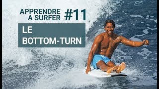 Apprendre à surfer  Episode 11  Le bottom turn [upl. by Anuahsed]