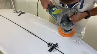 HOW TO REPAIR A SURFBOARD FIN CHOP PREPARATION [upl. by Lidstone]