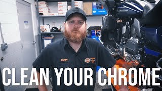 How To PROPERLY Clean amp Polish Chrome on your HarleyDavidson Motorcycle [upl. by Fennell821]