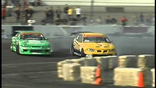 No Music D1 grand prix USA S15 Kazama vs Pontiac GTO Rhys Millen [upl. by Nahallac37]