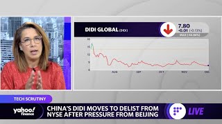 DiDi stock dips after announcing it will delist from the NYSE [upl. by Danie]