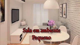 Dicas de decoração de sala ambientes pequenos Vamos Decorar [upl. by Dorothea687]