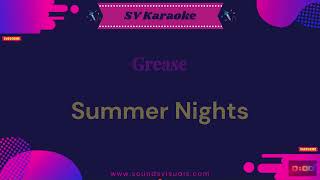 Grease  Summer Nights  Karaoke [upl. by Claybourne8]