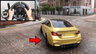 Forza Horizon 5 Drifting BMW M4 Steering Wheel  Shifter Gameplay [upl. by Latty]