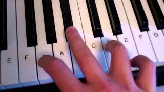 G Minor Chord Piano Keyboard Demo [upl. by Ennaylloh5]