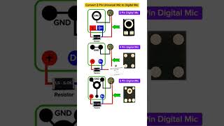 Universal mic convert to two pin mic smartphone technology tech shorts solution [upl. by Liane]