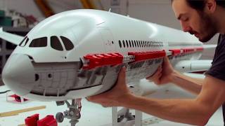 Man Builds Hyperrealistic RC Plane at Scale  Airbus A350 Replica by RamyRC [upl. by Nydnarb519]