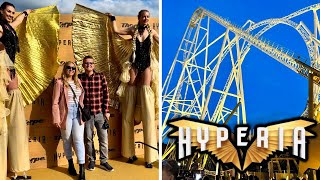 Hyperia FIRST RIDE amp Review  Thorpe Park UKs Tallest Roller Coaster [upl. by Arries]