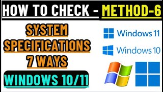 How to Check Computer Specifications in Windows 1011  msInfo32  Method5 [upl. by Geoffry592]