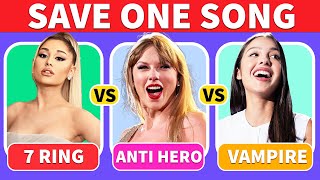 SAVE ONE SONG  Most Popular Songs EVER 🎵  Music Quiz [upl. by Ginevra]