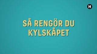 Så rengör du kylskåpet [upl. by Araiet]