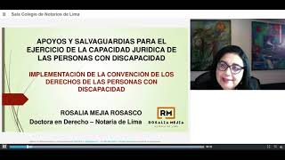 Conferencia “Apoyos y Salvaguardias experiencia notarial y registral” 2272020 [upl. by Lanita367]