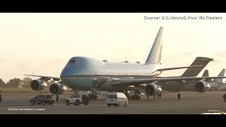 Historic Landing Air Force One Arrives in Angola ✈️🇦🇴 [upl. by Don]