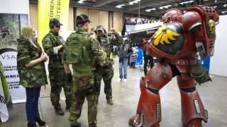 Pileruds cosplay  Blood Angels Space Marine at SSGFC Gothenburg 2013 [upl. by Bach514]