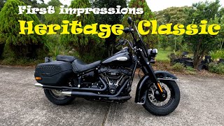 Harley Davidson Heritage Classic first impressions [upl. by Netsirhc]