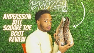 ANDERSSON BELL SQUARE TOE CHELSEA BOOTS REVIEW  THEEBROZAY [upl. by Aicel635]