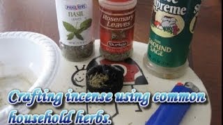 Crafting Incense With Household Herbs [upl. by Yasdnyl425]