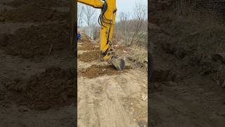 The process of digging a hole in the ground with an excavator [upl. by Nama]