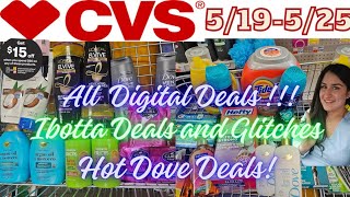 CVS Coupon HaulAmazing Digital Coupon deals Ibotta Rebates amp GlitchesHot Dove Deals 519525 [upl. by Sims]