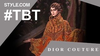 John Galliano Stages a Grand Opera for Dior Couture  TBT with Tim Blanks  Stylecom [upl. by Boyt]