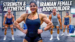 Serious Combo of Strength and Aesthetics with Iranian Female Bodybuilder IFBB Pro Sahar Rahmani [upl. by Giarc]