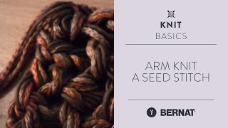 Arm Knit a Seed Stitch [upl. by Annaoy]